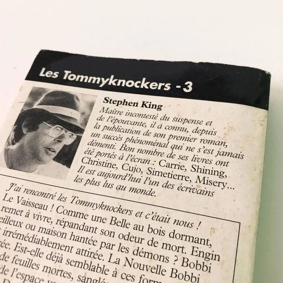 Vintage 90s Stephen King Les Tommyknockers Volume 3  French Paperback Book - Picture 6 of 16